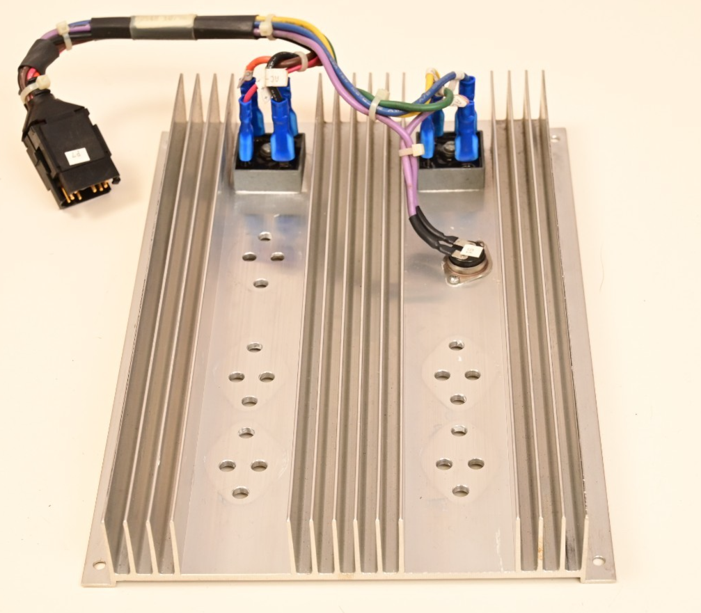 Aluminum Heatsink 10.5" x 7" x 1" for TO-3 Bridge Rectifiers Thermal Fuse Burndy