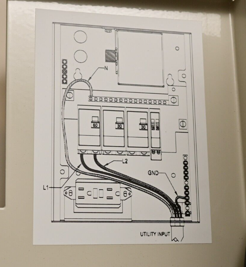 Commscope Telecom AC Power Panel ACPP-120/240-60-WM-06-N-S-GF Square-D Breakers