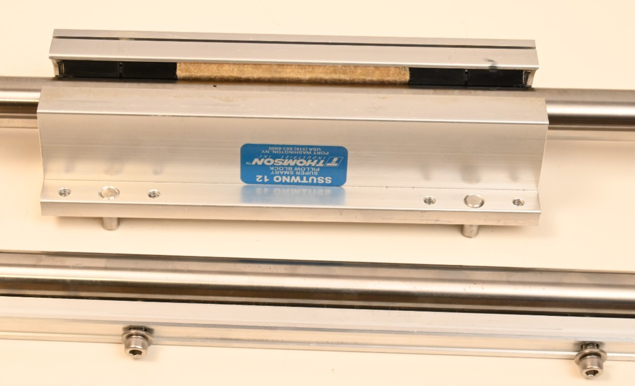 Thomson SSUTWNO 12 3/4" Linear Guide Bearing Pillow Block w/ 22.5" & 26" Shafts