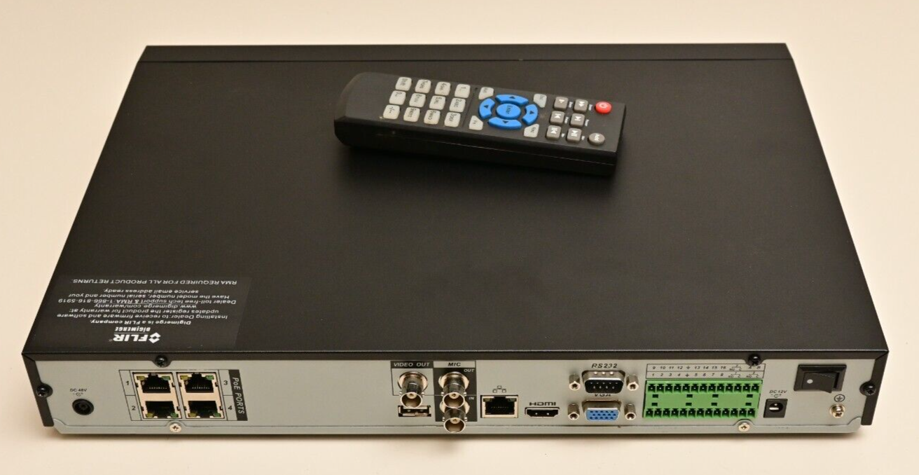 FLIR Digimerge DNR216P1 Network Video Recorder NVR 4xPoE No HDDs/P/S No Admin PW