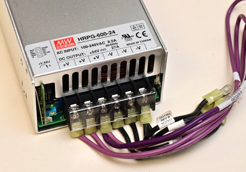 Mean Well HRPG-600-24 DC Power Supply 600W 24V@27A 100-240VAC Input