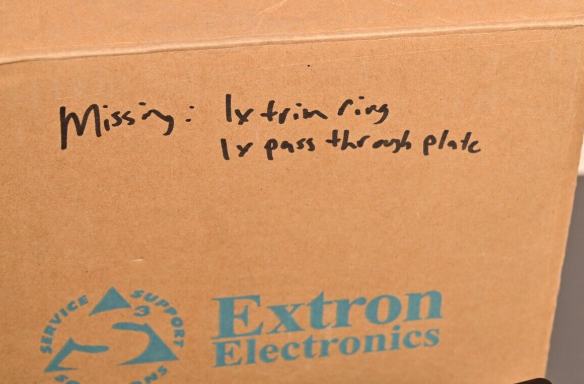 Extron Cable Cubby 700 BLK No AC 70-1046-02 Brushed Aluminum Black