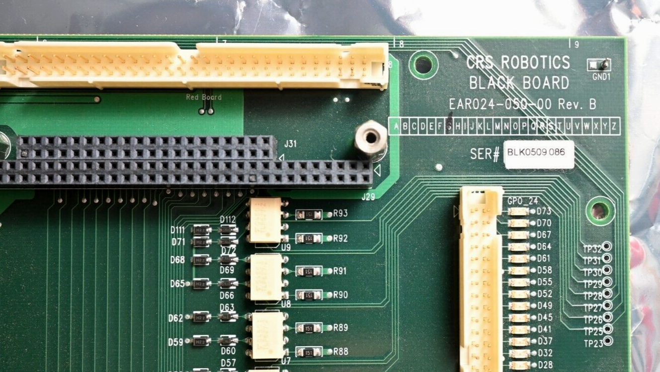 CRS Robotics Controller Main PCB Black Board EAR024-050-00 Rev B Relays PC/104