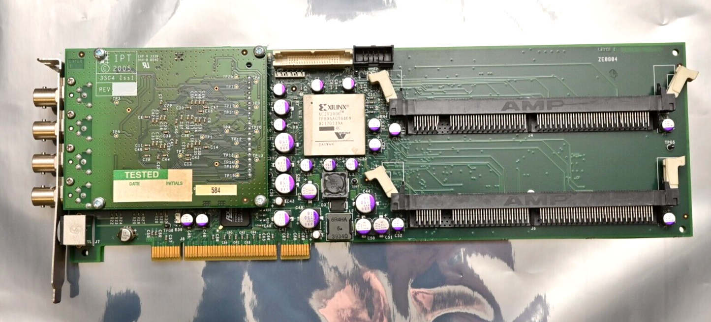 IPT 3101 Iss3 PCI Card w/ 4x BNC & SVideo Video/Studio Interface Card 35C4 Iss1