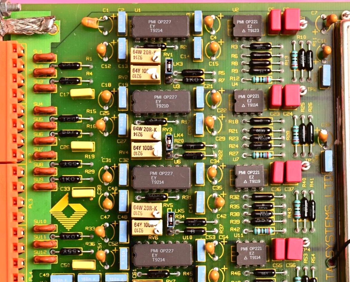 VG Data Systems D-I-2816-D Vintage Schroff VME Style DAQ Card AD667KN DAS1159 IC