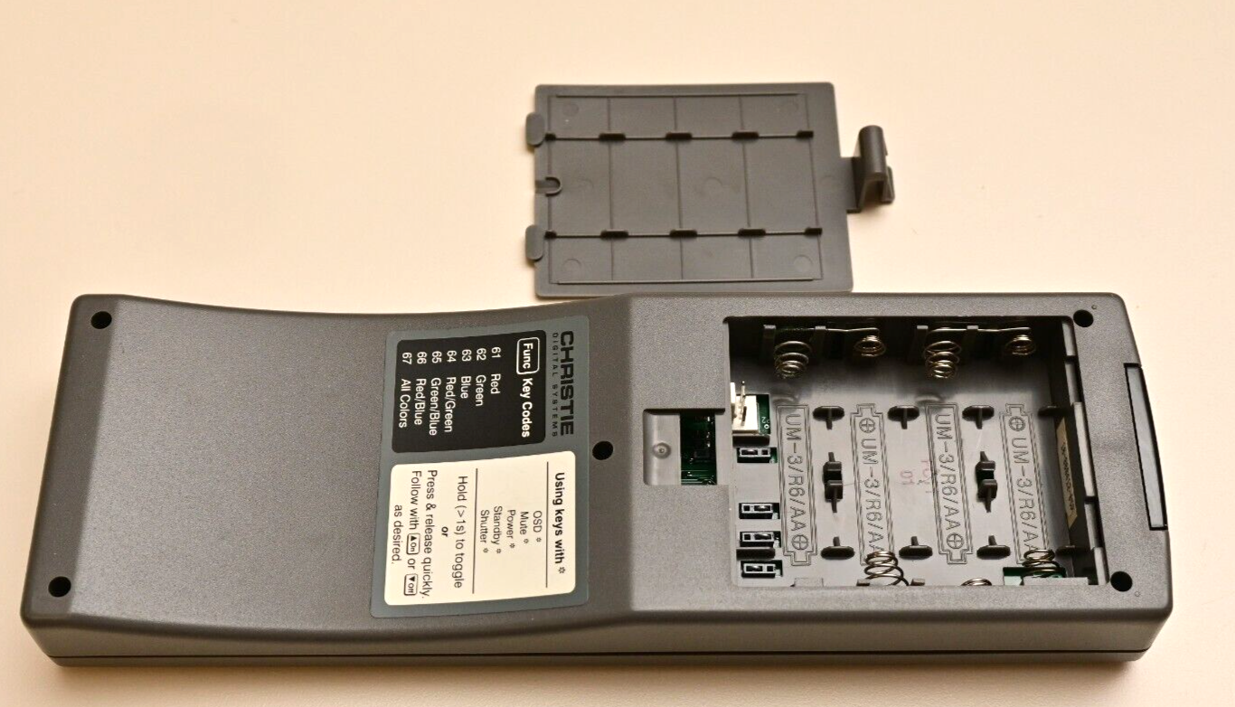 Christie Factory Projector Remote FCT1-01/0139G0071/10-000412-05P Mirage 2000?