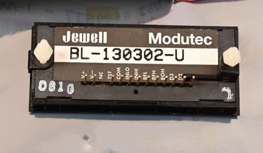 Jewell Modutec Digital Panel Meter BL Series DC Voltage 0-2V BL-130-302-U