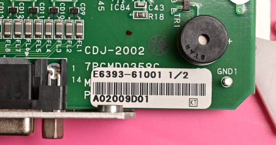 JRC Agilent Management Processor Circuit PCB CDJ-2002 E6393-61001