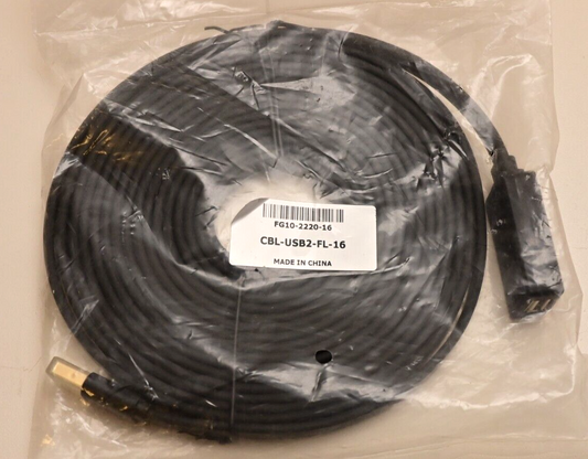 AMX CBL-USB2-FL-16 Flat USB 2.0 Extension Cable 16ft NIB