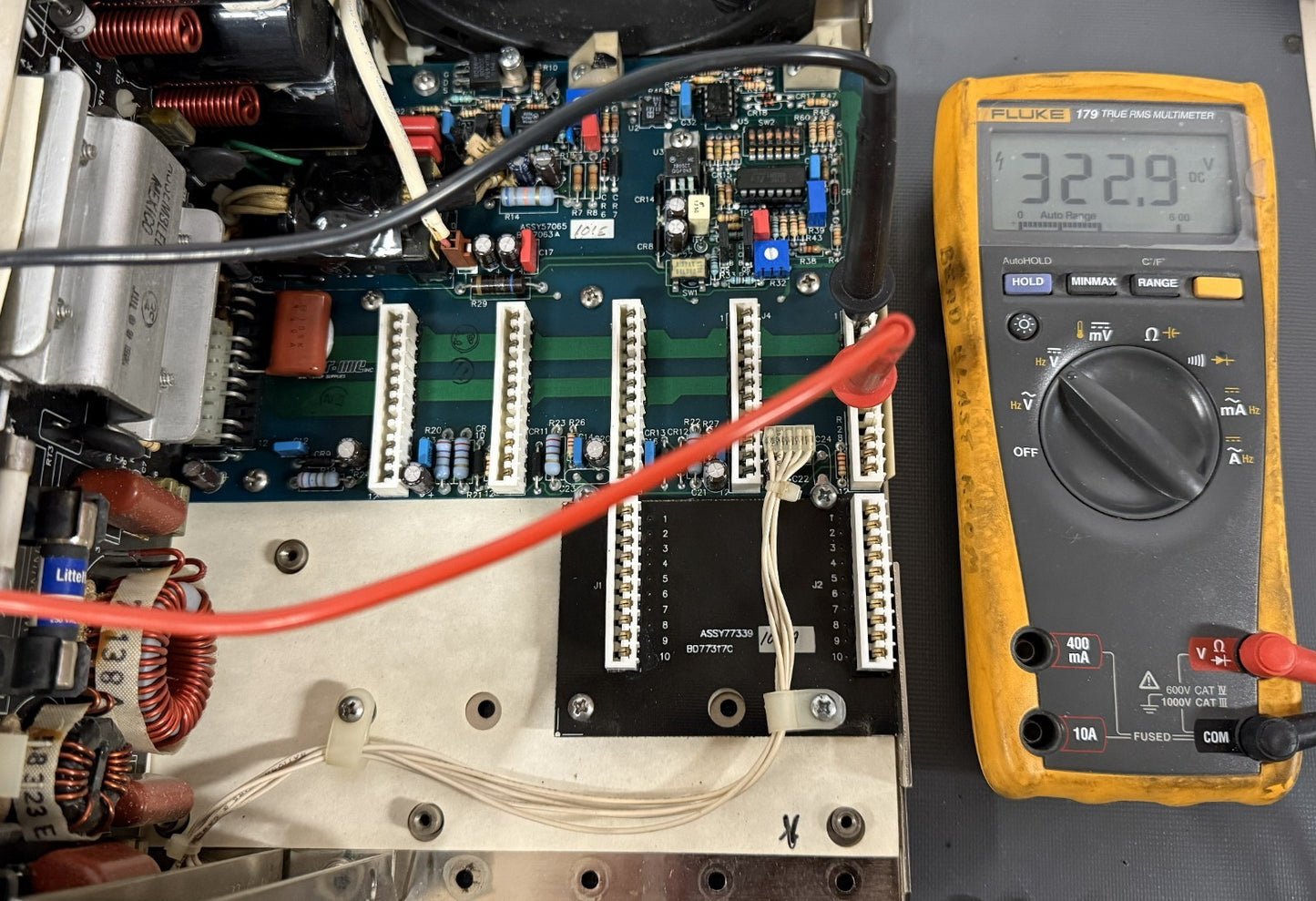 Power-One SPM5A2A2KHR DC Power Supply Chassis Empty As-Is 1500W 2x5V@150A 300VDC