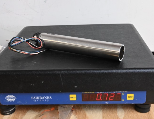 Hamamatsu PMT Detector & HV Supply HC124-17 Stainless/UV Window AMP 206434-1