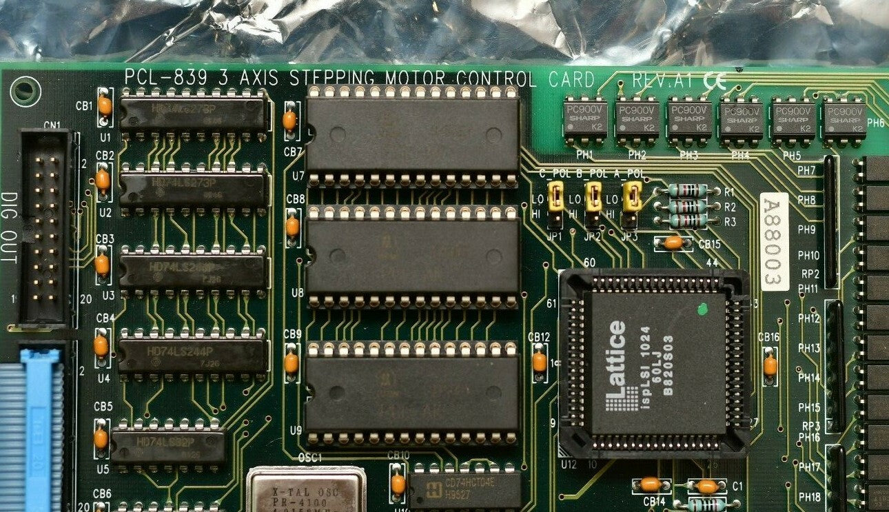 Advantech PCL-839 3 Axis Stepping Motor Control Card with Input Filter Board