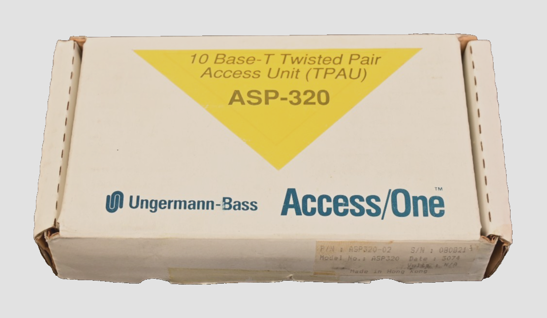 Ungermann-Bass ASP320-02 10Base-T Twisted Pair Access Unit NOS Access/One TPAU
