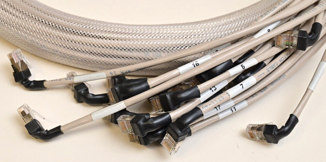 BD Becton-Dickinson LSR II Flow Cytometer Shielded CAT5 Cable Set ~6ft DAQ I/O