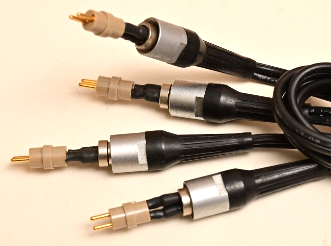 Lot of 4 LEMO 2-Pin Male Power Connectors w/ Pigtail Missing Connector Shell