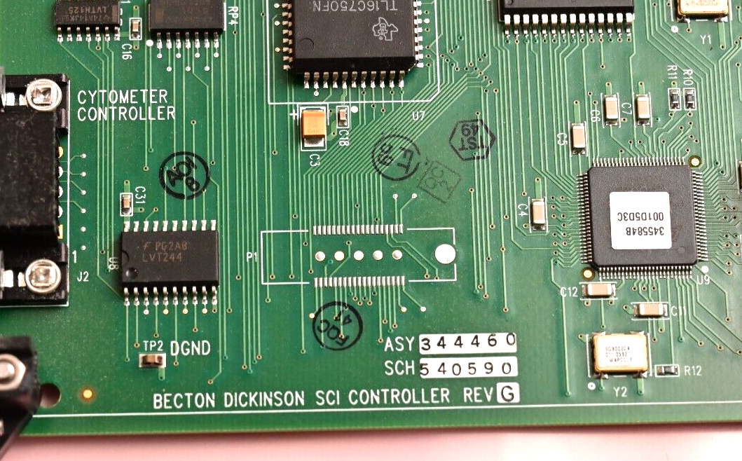 Becton Dickinson BDLCR II Flow Cytometer SCI Controller PCB VME Card BD 344460