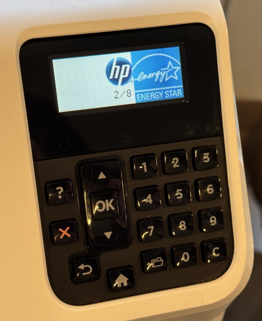 HP LaserJet Enterprise M604 Front Control Pad/Panel Screen Buttons RM2-7682