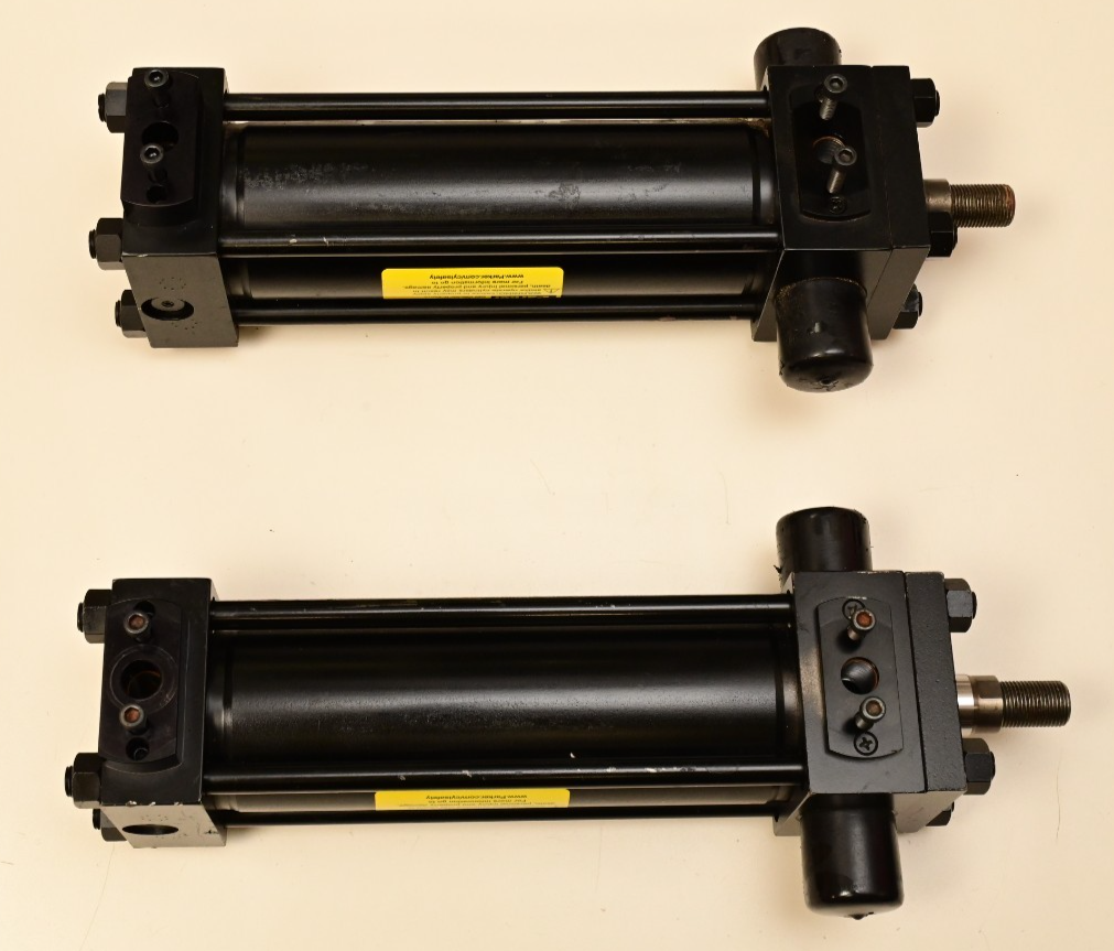 QTY 2 Parker Series 2H Hydraulic Cylinders 2.5"x7.5" 02.50 CD2HLTVS14AC 3000PSI