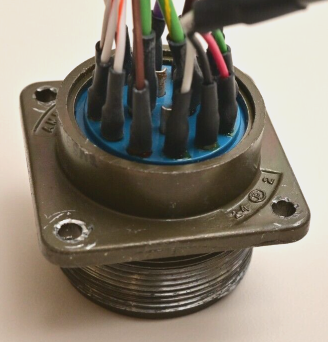 Amphenol 24-7S Circular Connector 24C Female Military/Aerospace AMP Vintage