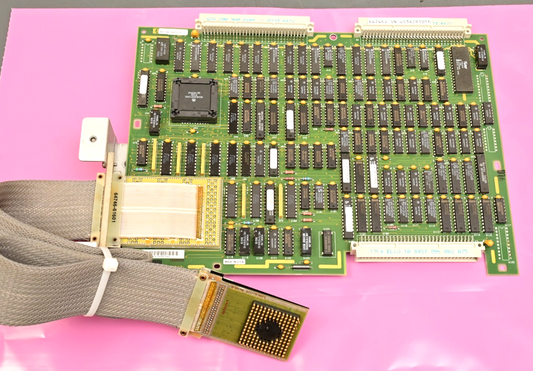 HP 64700B Emulator PC Board w/ 68302 Pod for Motorola 68k Gold Pins Vintage ICs
