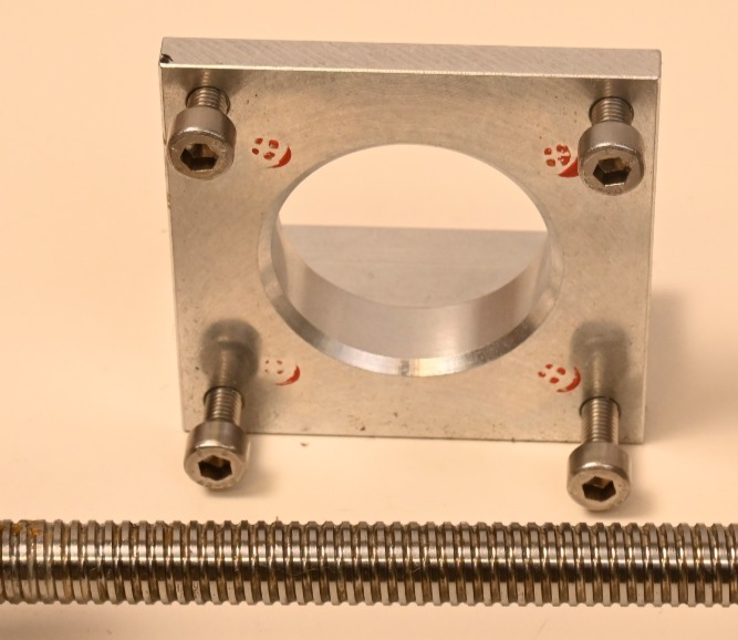 THK SX Ball Screw Assembly 10mm x 2mm Pitch ~10.5"/~8.5" Motion w/ Motor Bracket