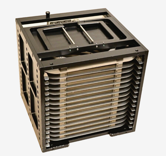 Semiconductor 15-Tray Wafer Cassette 150mm/6" Magazine for Robotic Inspection