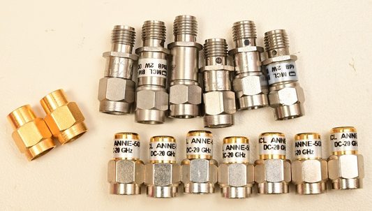 QTY 15 SMA-m Attenuators & Terminations 18GHz 20GHz Inmet Mini-Circuits Agilent