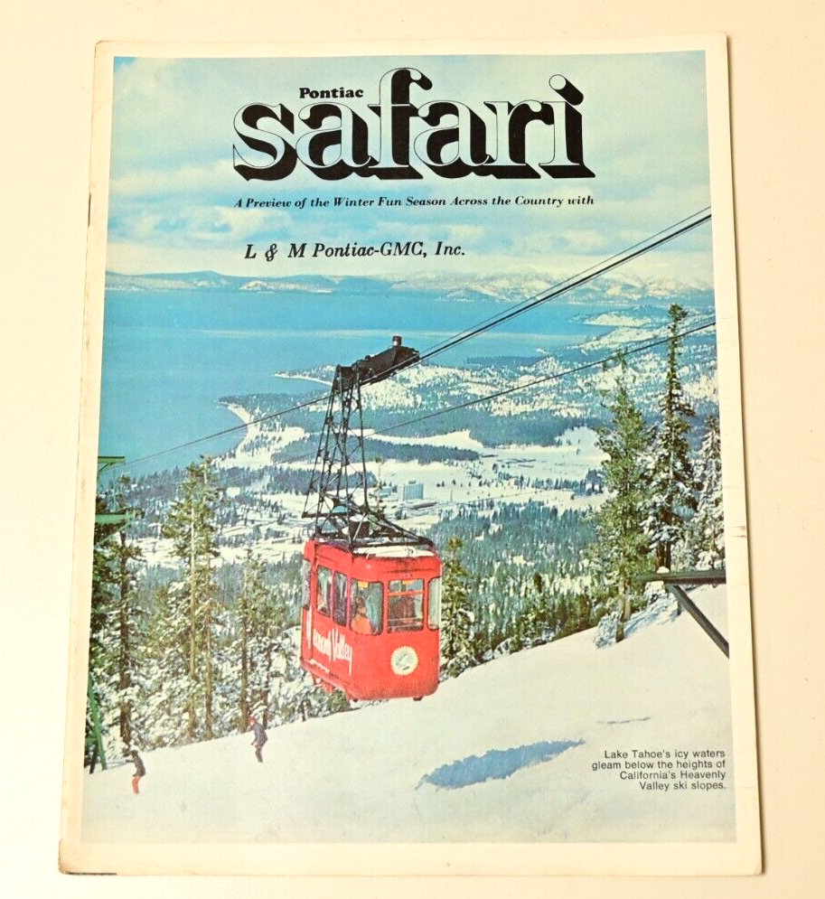 Pontiac Safari Dealer Brochure 1970? Catalina Lake Tahoe CA L&M Hanover PA