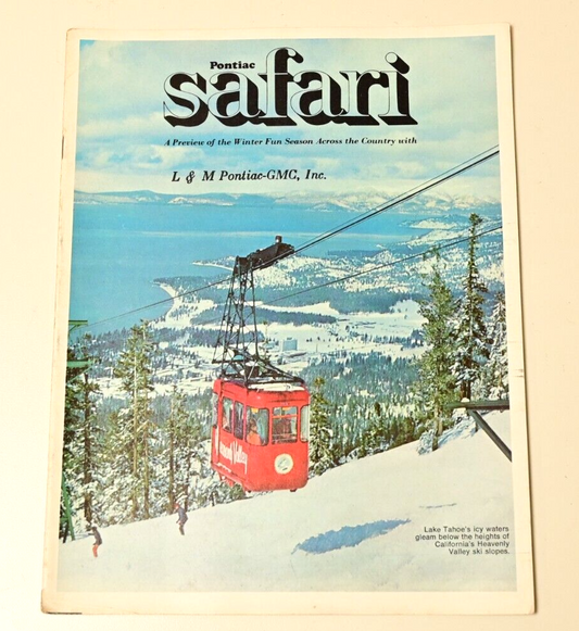 Pontiac Safari Dealer Brochure 1970? Catalina Lake Tahoe CA L&M Hanover PA