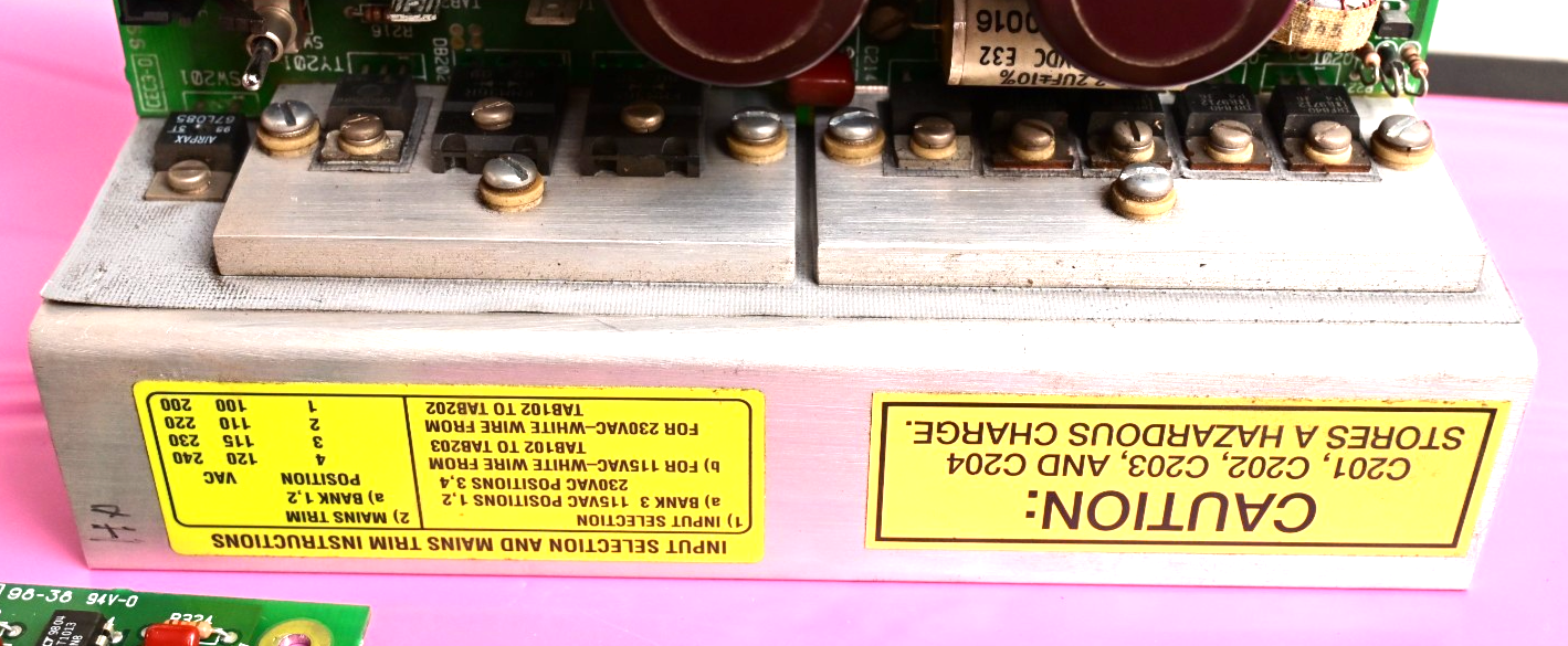 7.9 lb Laser Power Supply Parts Transformers Coils Power Transistors Heatsink