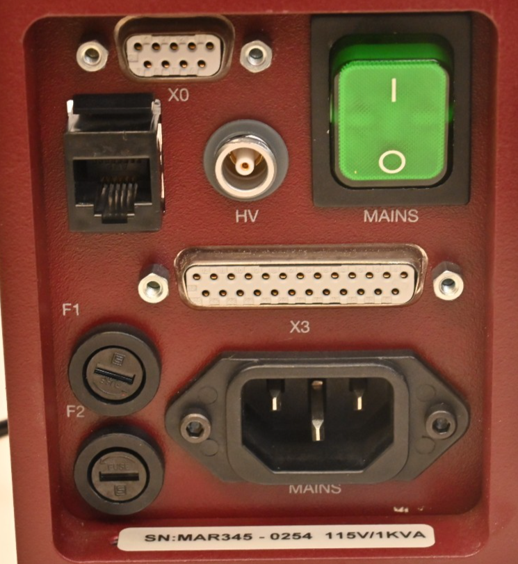 MarXperts Mar345 Rear Connector Panel Assembly w/ AC Filter HV Connector 115V