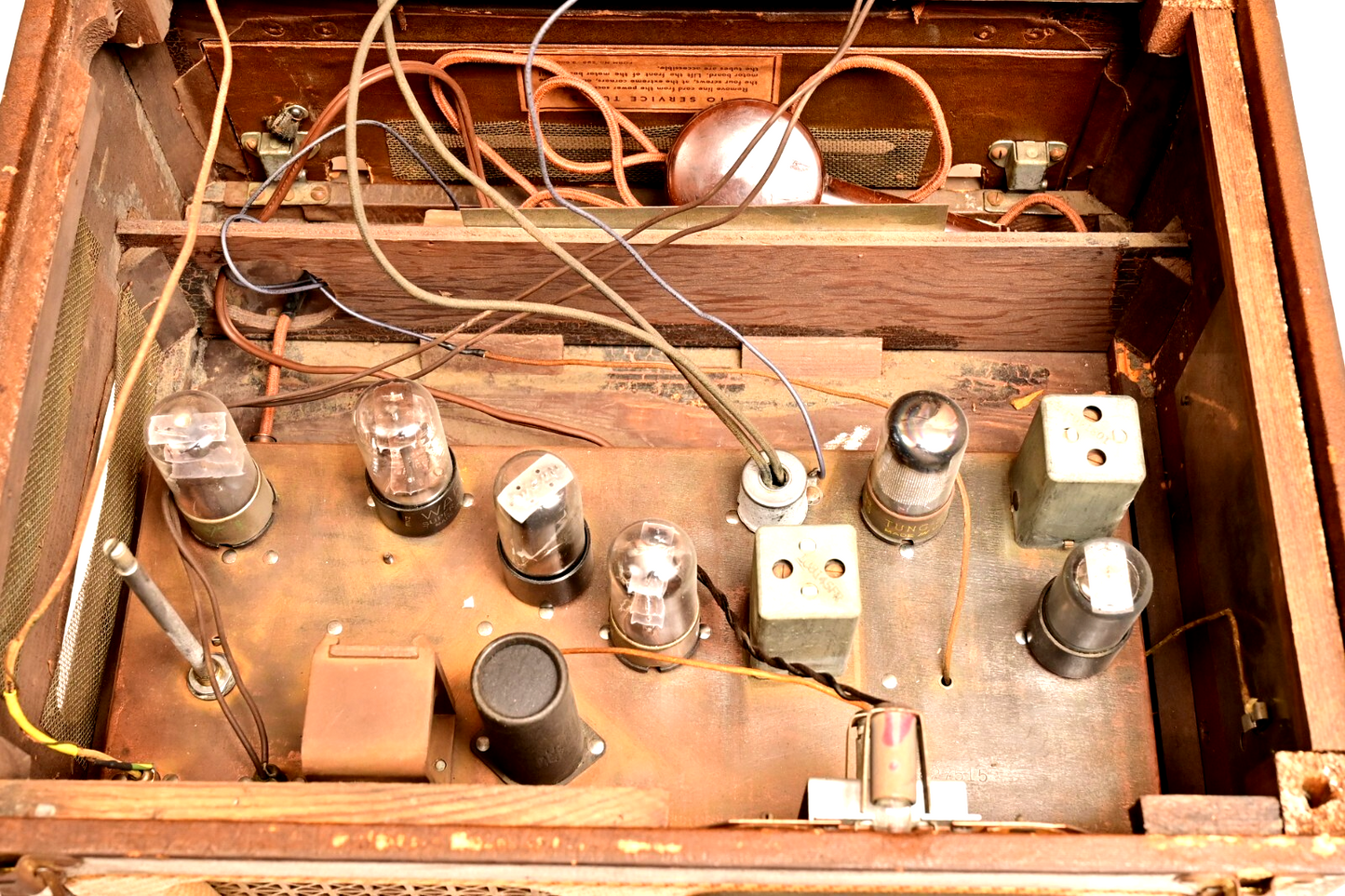 Wards Airline Recording Lathe Tube Radio 14BR-629A Slow Burning Record Blanks