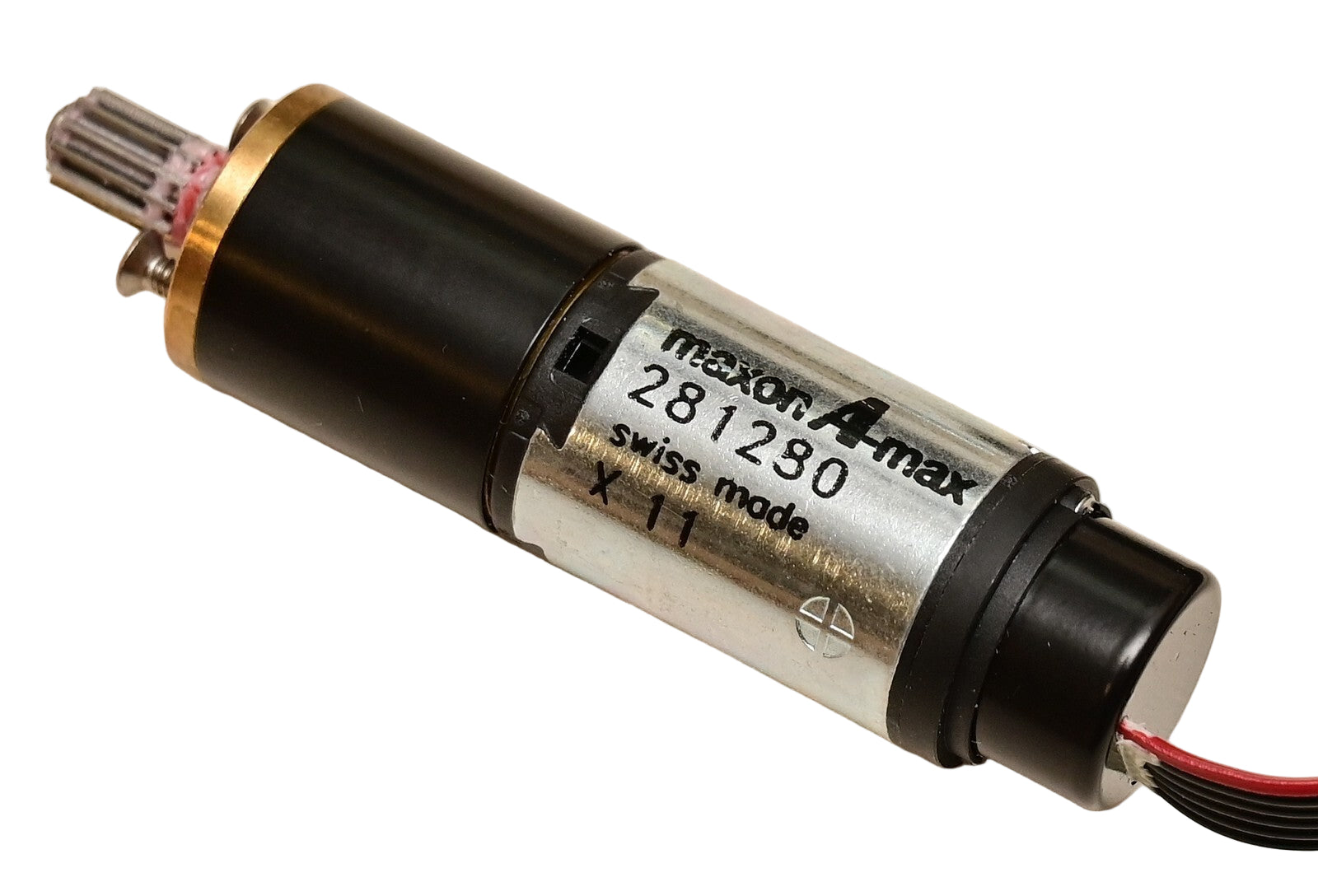 Maxon A-Max Miniature DC Motor w/ Gear Reduction 281280 X11 Swiss Hall Encoder