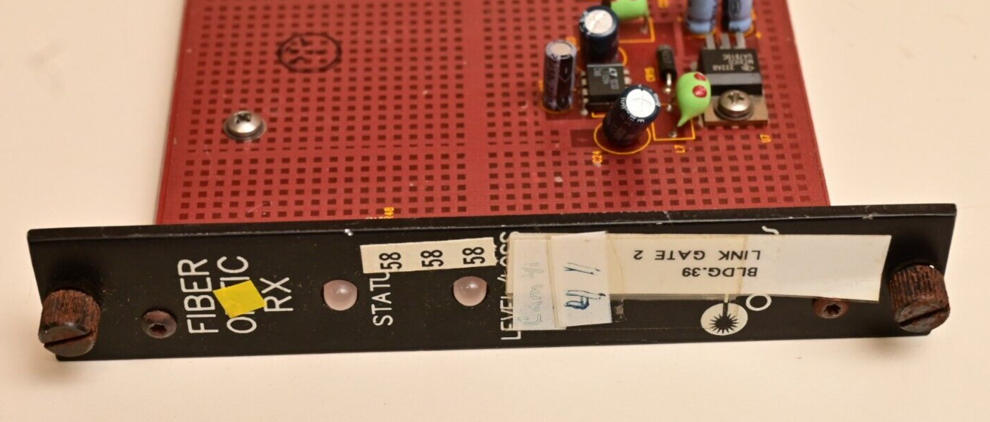 Fiber Options Vintage Fiber Optic Receiver Card 170V-R-R *BAD*