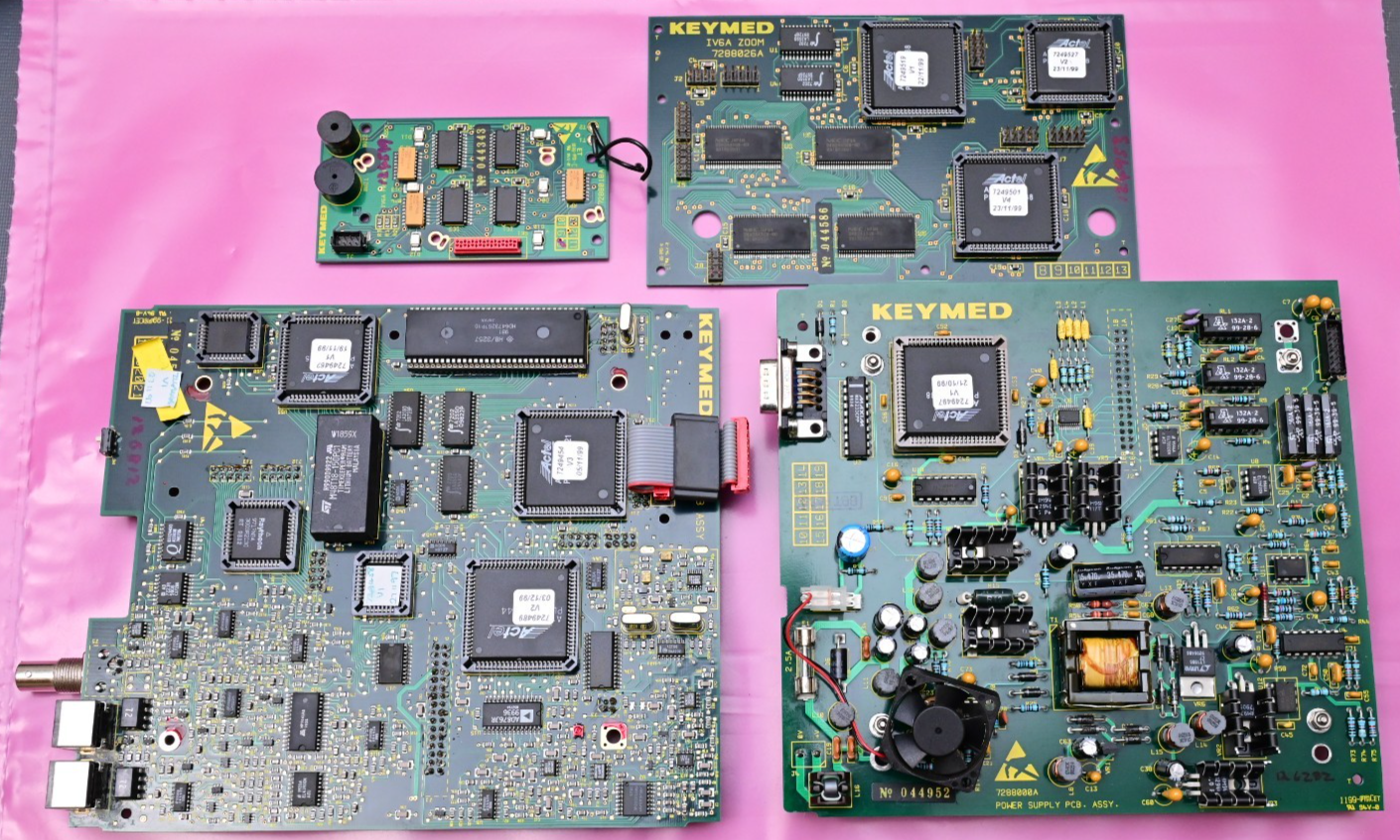 KEYMED Endoscope/Videoscope PC Boards IV6A Hitachi H8/3257 3003R2C30 Gold Scrap
