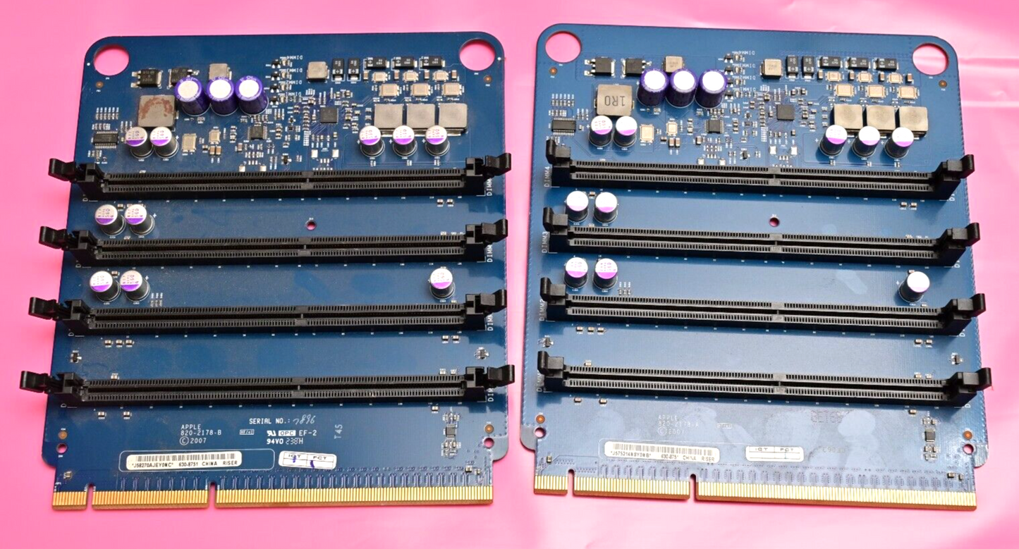 Lot of 2 Apple Riser Cards 820-2178-A Untested
