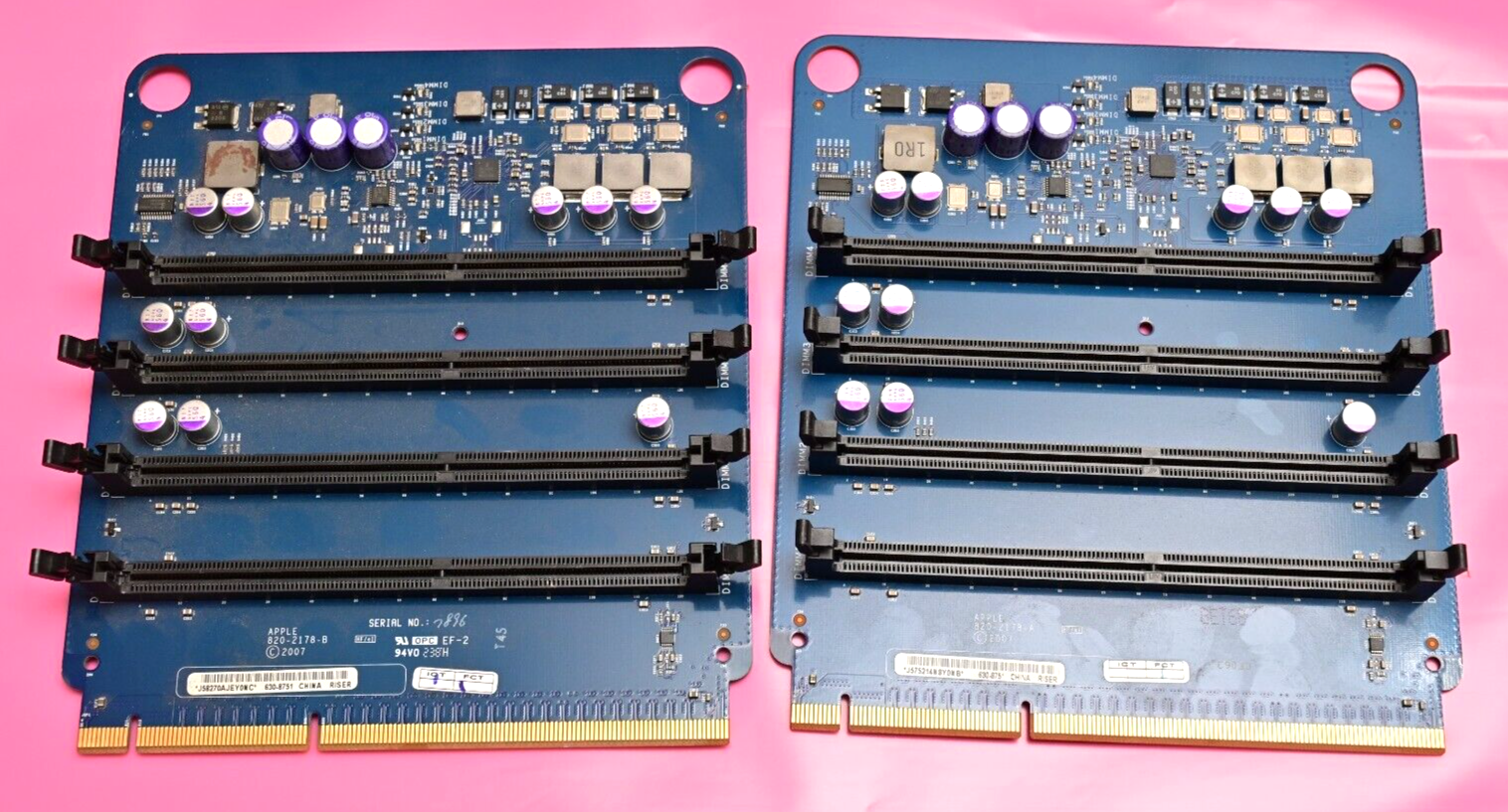 Lot of 2 Apple Riser Cards 820-2178-A Untested