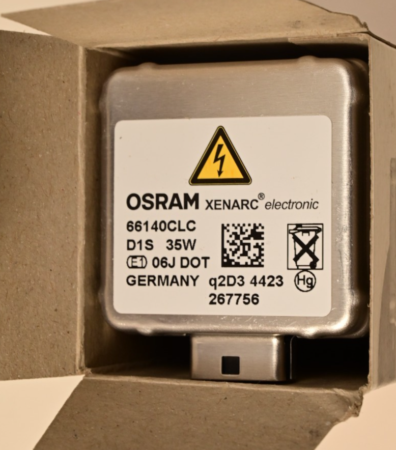 OSRAM D1S Xenon Classic Xenarc 35W 66140CLC HID Xenon Bulb NOS Volvo