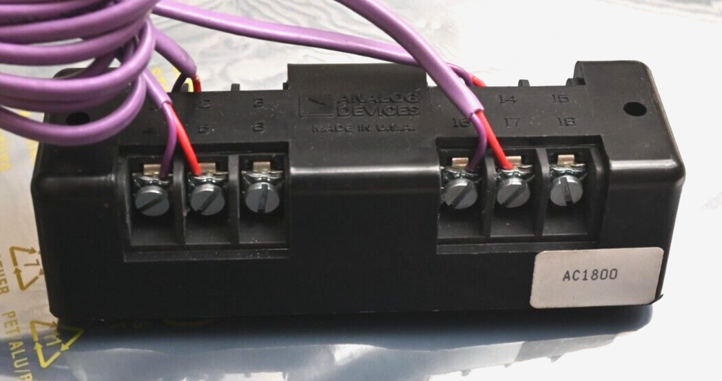 Analog Devices Card Edge Connector w/ Cabling AC1800 18-Conductor