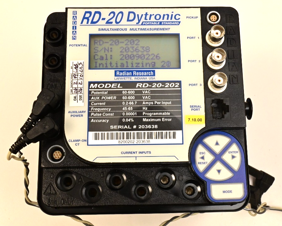 Radian Research RD-20-202 Dytronic Portable Single-Phase Reference Standard