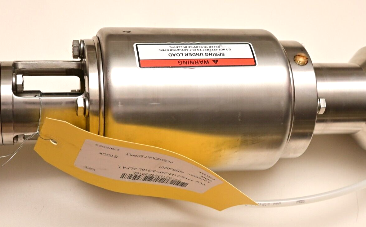 Alfa Laval 316L Throttling Valve 771S-21M-24P-3-316L Siemens 73N-B Positioner