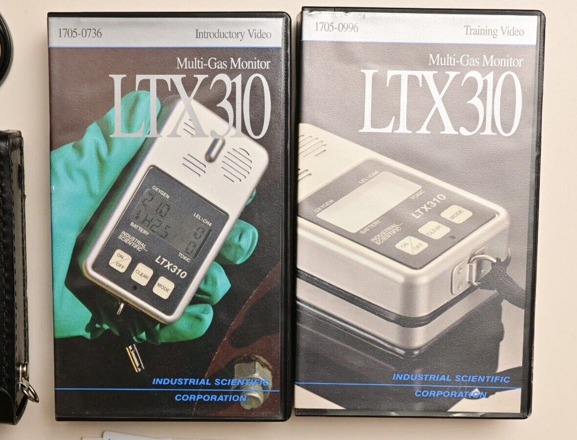 Industrial Scientific SP402 Sampling Pump & LTX312 Multi-Gas Monitor w/ VHS Tape