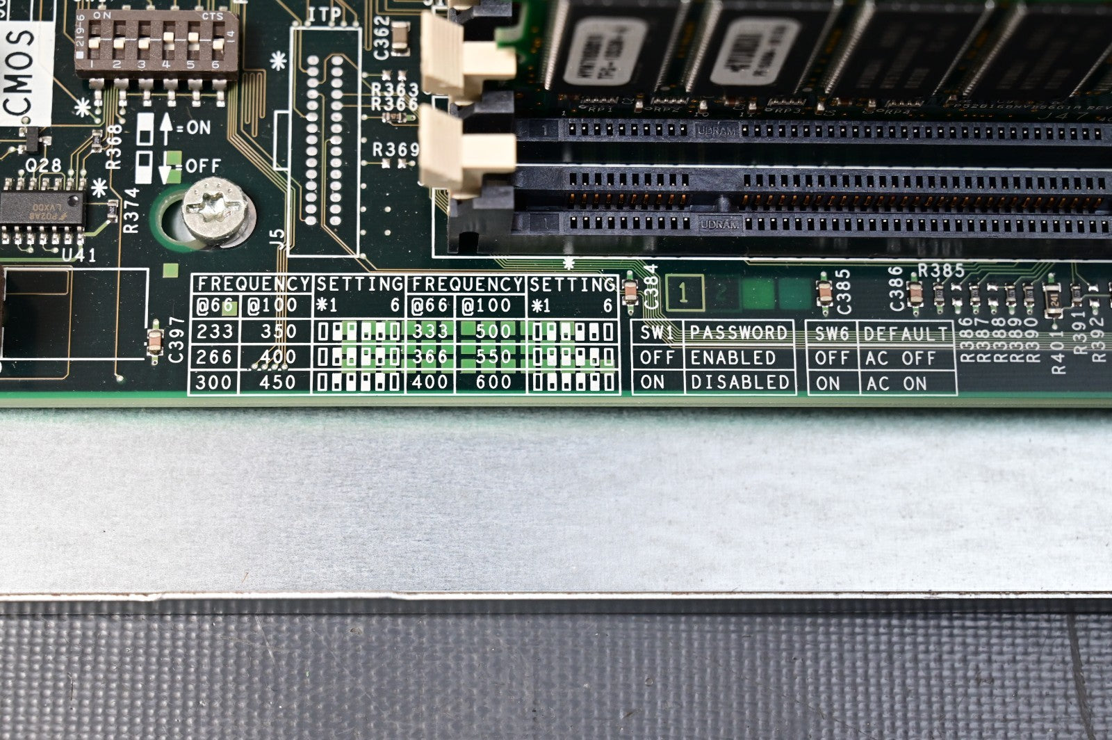 Vintage Compaq Deskpro P3/600 Motherboard w/ RAM ~1999/2000 Tested 010561-101