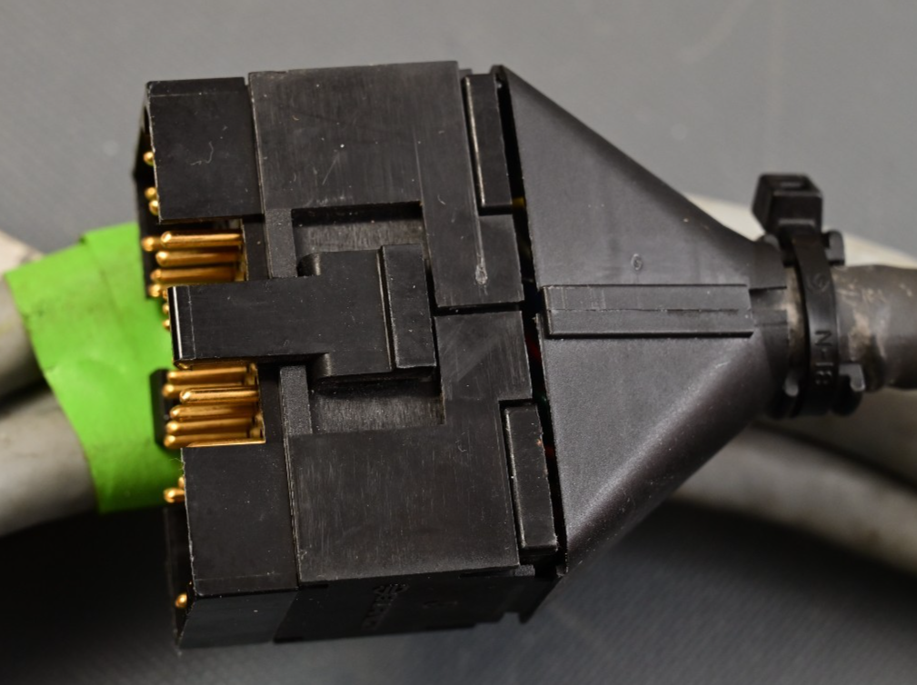 Cable with Burndy Rectangular Military-Style Connector to DB37 Gold Plated 30P