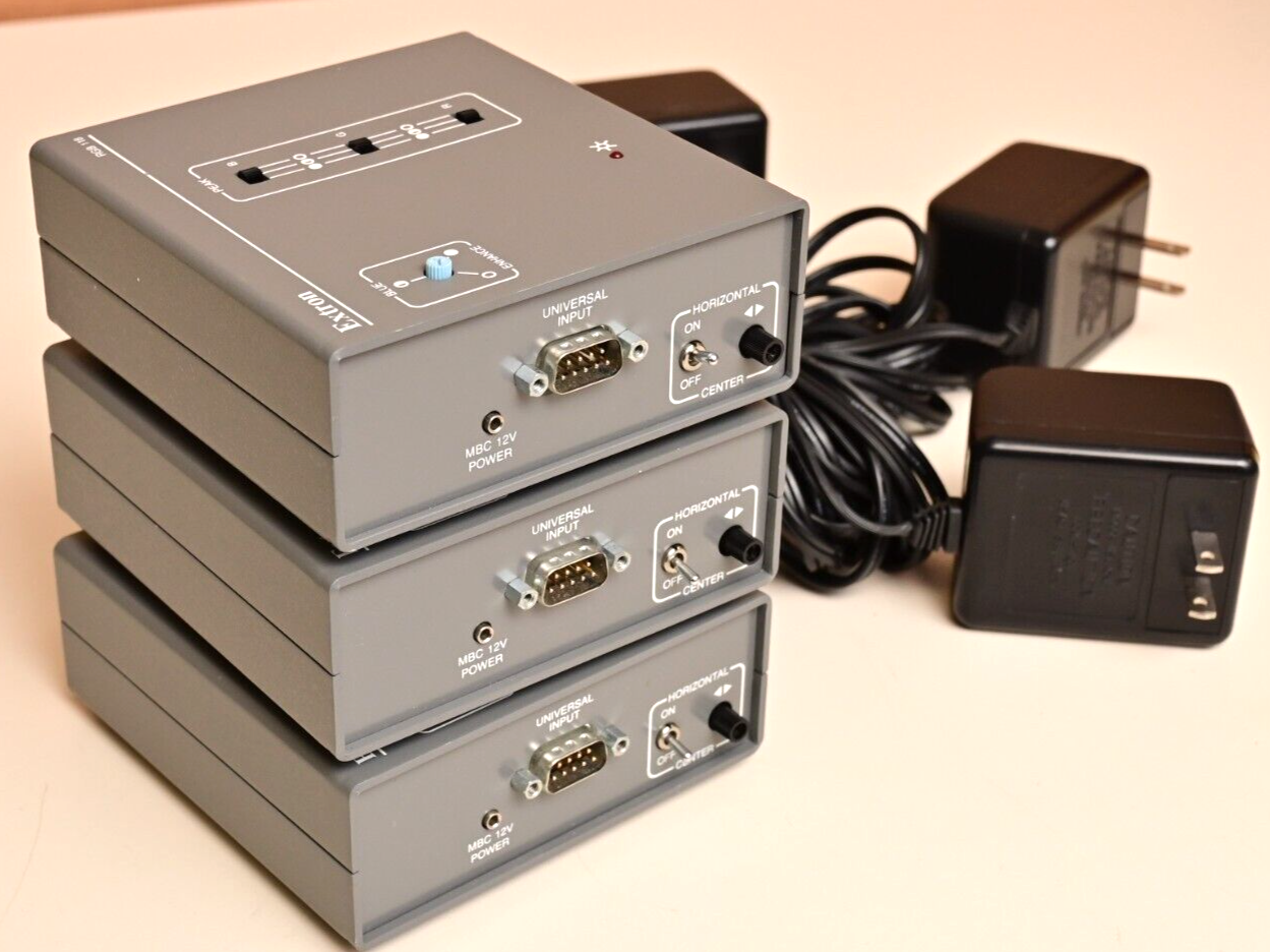 QTY 3 Extron RGB 118 Computer Video Interface for Projector RGB BNC