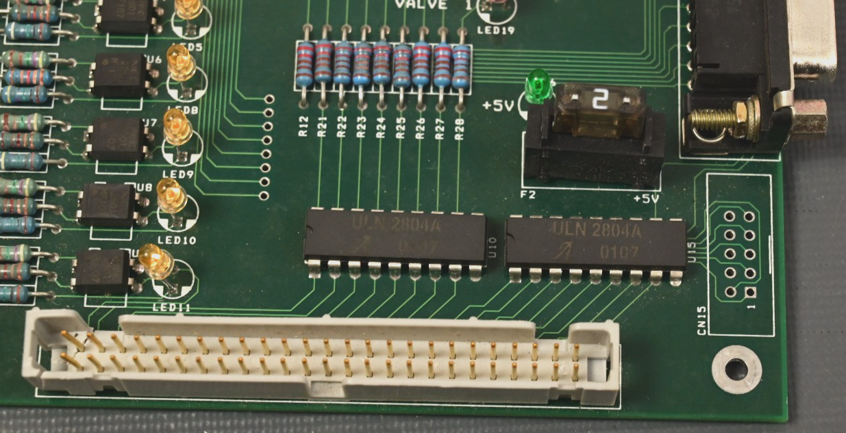 Aurora Biosciences Sensor/Power Board QTY w/ 16 NEC 2501 Optocouplers I/O Board
