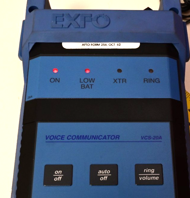 EXFO VCS-20A Voice Communicator Kit Fiber Optic Talk Set w/ Headset P/S & Case