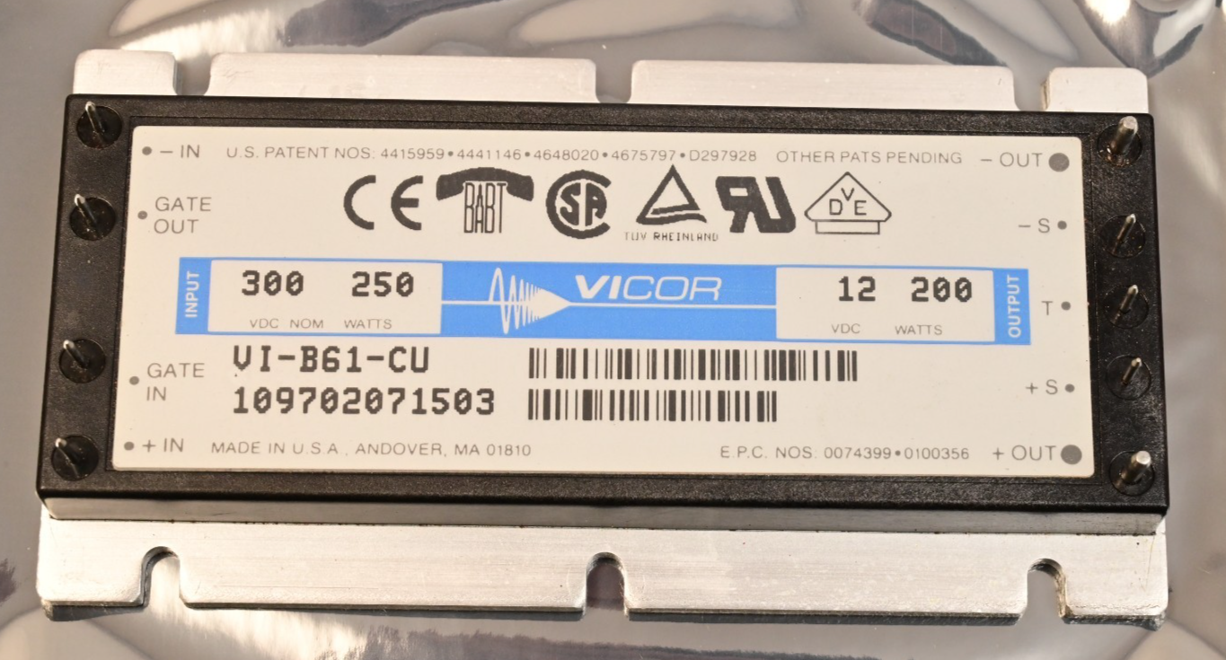 Vicor VI-B61-CU DC-DC Converter Power Module 12V DC 200W