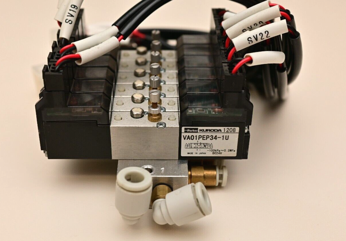 6-Channel Parker Kuroda Miniature Direct-acting Solenoid Valve VA01PEP34-1U