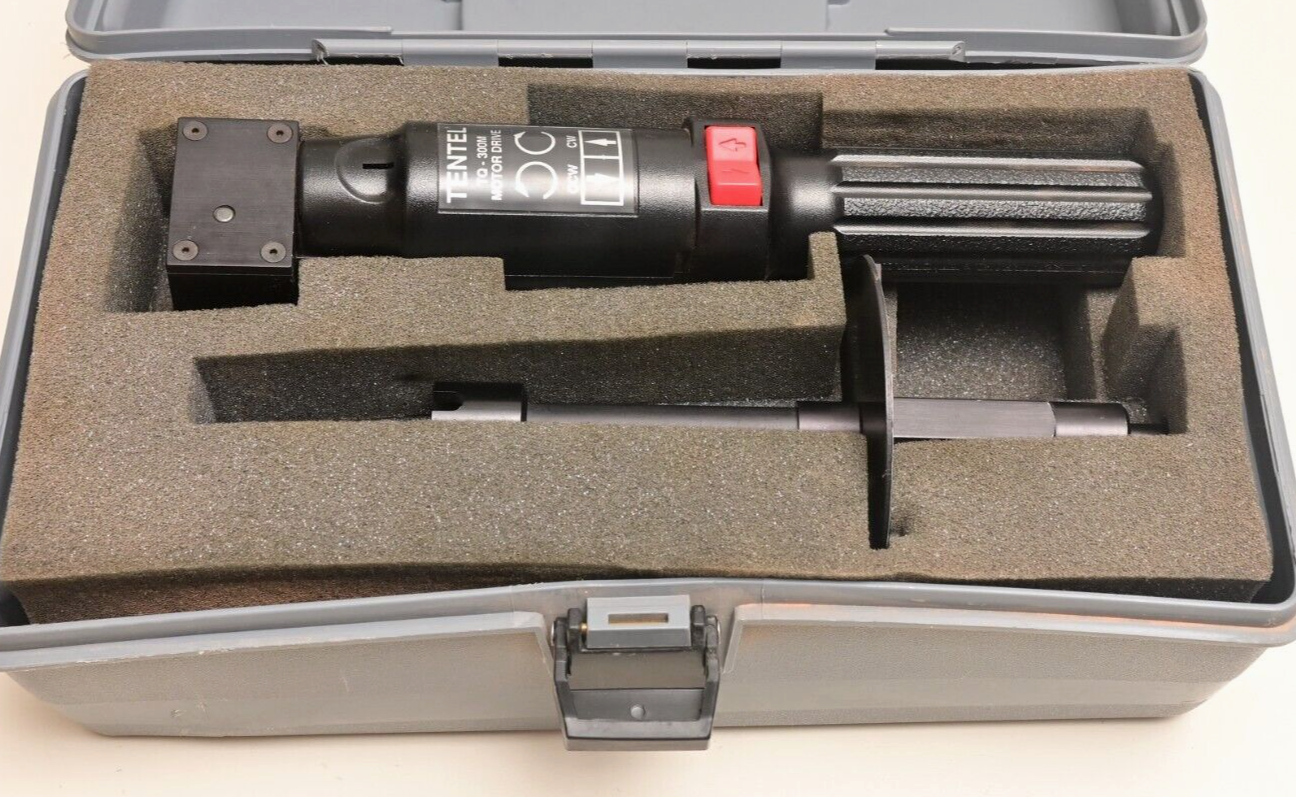Tentel Model TQ-300M +/- 300 gm-cm Dial Torque Gauge Motor Drive w/ Case